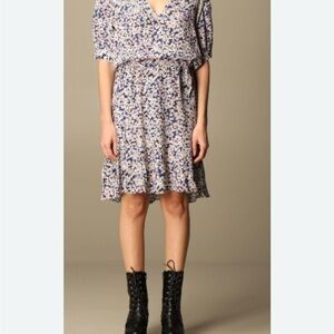 ZADIG & VOLTAIRE short dress with Begonia Floral pattern Size L
